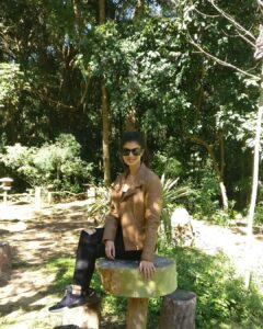 Tina Desai Instagram - For my first hike up a mountain, I chose a Brazilian rainforest. Possibly the best place to start? #tijuca #rainforest #mountainhike #southamerica #firsthike #foreveronvacation
