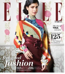 Tina Desai Instagram - So happy to have done this shoot! Never tried a look like this and there's more inside. Thanks @elleindia!!! Go check it out!