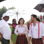 Vaibhavi Shandilya Instagram - BTS from Gaalipata 2 @yogarajbhatofficial @goldenstar_ganesh @surajproduction #gaalipata2 #bts