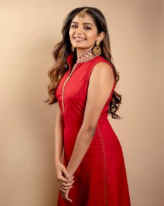 Aditi Shankar Instagram - Nothing beats a traditional look☀️

#viruman promotions 

Styled by: @dr.vinothinipandian
Photographed by📸 : @kiransaphotography 
Outfit👗: @rehanabasheerofficial
MUAH💄: @vishalcharanmakeuphair @hairbyradhika 
Jewellery💎: @JCSjewelcreations