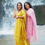 Amrutha Nair Instagram - Happiness is mother and daughter time❤️ Beautiful attires from @anika._.boutique #sativiansmedia Thriparappe, Tamil Nadu