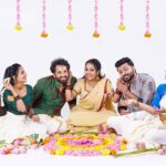 Amrutha Nair Instagram - Happy onam all😘😘 @noobin_johny @anandnarayan.official @athira_madhav @reshma_s_nair_official 📸 :@h.r.k_photography Attire : @liven_style Flower :@renjinidas.r MUA : @bridesofdeepthi Rent_A_Studio