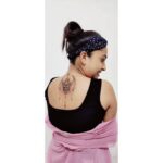 Amrutha Nair Instagram - I am a journal in a way. It's like what sailors used to do, where every tattoo meant something. A specific time in your life when you mark on yourself, whether you do it yourself with a knife or with a professional tattoo artist🥰 😍😍😍❤thank u soomuch @thedeepinktattooz_tvm and special thanks to @a_man_with_artholic ❤and @kuldeepkrishna369@earth_and_garden Pattom