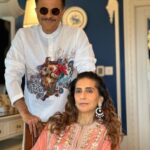 Anil Kapoor Instagram - Wedding Ready! @kapoor.sunita My outfit : @viraj_khanna Sunita’s outfit : @divyashethofficial