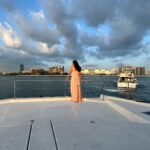 Anisha Victor Instagram - What happened next was amazing 🌊 I got to swim from one yacht to the other in this dress. It felt beautiful and liberating and left me leaving for more. Oh and yes I did feel like a Disney princess for those 15 minutes. #notgulity #dream #sea #yatch #dubai Dubai Marina