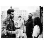 Arjun Kapoor Instagram - I’m back to my happy place ❤️❤️ . @rakulpreet @neena_gupta @kaachua @onlyemmay @madhubhojwani @nikkhiladvani @thejohnabraham #BhushanKumar @divyakhoslakumar #KrishanKumar @tseriesfilms @johnabrahament @emmayentertainment