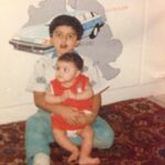 Arjun Kapoor Instagram - Isolating Together since 1990. @anshulakapoor (Yes, that’s a car painted on my cupboard just don’t ask why) #selfisolation #quarantineandchill #partnerincrime