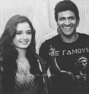 Ashika Ranganath Instagram - The moment I signed dvitva I felt my dream came true but now, it’s a dream 💔 Love you Appu sir ♥️ We will miss you 😭😭😭