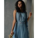 Athulya Chandra Instagram - Spend your holidays and layer up the fun with MARINO collections @saltstudio ✨ .. .. .. .. .. .. .. .. #saltstudio #brunchoutfit #vacay #flowydress #fashionista #ootd #slowfashion #portrait #bluewear #loosecurls #fashionkilla #raw #designeroutfits