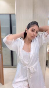 Bhanushree Mehra Instagram - I have been regularly using @vanaura_organics which is an all natural natural skin care brand. All their products are free of chemicals, preservatives & artificial colours.
The products used in the video are -

1) Rejuvinita - rejuvenates & brightens skin. It also prevents sagging and enhances youthful radiance. It acts as a massage gel, leave on mask, cleanser & a soap free face wash 
2) Orange & Marigold cleanser - it gives your skin a burst of freshness. Definitely a mood booster. 
3) Roman chamomile & Rose toner - it’s alcohol free & made with 100% pure distilled rose essence. It restores & balances the PH level of your skin. 
4) Marigold moisturiser- provides just the right amount of hydration that my skin requires. 

CTM is tailored based on skin type. You can select the one that is a perfect match for your skin type !

#vanauraorganics #ctm #naturalskincare #dailyregime