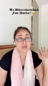 Bhanushree Mehra Instagram - Welcome back Mrs Mehra !!! 😁😁
.
.
Raise your hands if you missed her?
.
.
.
#mrsmehra #welcome #usreturn #america #welcomeback