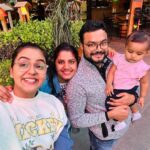 Chaitra Reddy Instagram - Day - 1 We started our journey from Bangalore to Dubai , it was our first international trip together , and we all were excited as it was raaga’s first flight 😍 We had a short flight for 3.15 mins 😍 and we were in Dubai 😍 Well I got many DM’s about @rakeshsnarayan since he was held up with his work he couldn’t make it up for the trip with us 💫