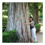Gayathrie Instagram - Tree-hugger then, tree-hugger now! 🌳💚