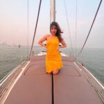 Iswarya Menon Instagram - Meet me where the sky touches the sea 🌊💛🌌