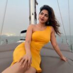 Iswarya Menon Instagram - Meet me where the sky touches the sea 🌊💛🌌
