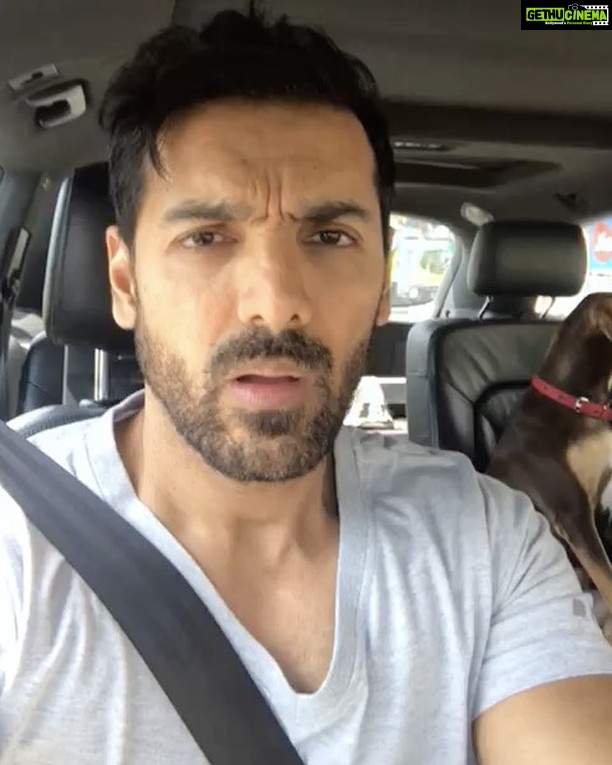 John Abraham Instagram – Driving My Baby Back Home :) @abraham_bailey P ...