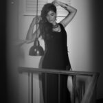 Karishma Sharma Instagram - 🖤🖤🖤 📸 : @aishwaryaa_nayak_photography MUA : @nisha.karna HA : @aqshataa.mani Location: @abode.bombay Styled By: @mallaikaa07 #styledbymallaikaa Asst by: @sincerely__styles Outfit: @labelmannatgupta Jewellery: @redstone.jewellery