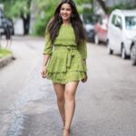 Komalee Prasad Instagram - Eat your greens today 🥑🌱🥦🍏🍀 Styled by @sumaiah.tabassum Clicked by @the_pixel_farmer Makeup @makeupbyramakrishna Hair @naidukavala