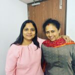 Lakshmy Ramakrishnan Instagram - This smartie #Vinodhini , completed her dubbing today, she is super talented, and dedicated😍