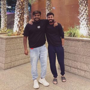 Leon James Instagram - This man right here 🥹❤️ @ashwath_marimuthu 
Thank you for everything buddy. The reason this whole experience and journey on this film has been memorable and refreshing for every single person in this team is all because of you, your unmatched energy and your incredibly positive vibe. So proud of how far you’ve come and I can’t wait to see you grow higher and higher. You’ve always been a team player, stuck with your people through thick and thin and I admire you hugely for that. Working with you pushes me to give you nothing but the best, only cause of the love, respect and trust we have for each other. Before I get too emo again, Cheers to many more blockbusters Mariii 😌🥂 #OriDevuda #UnapologeticBromance