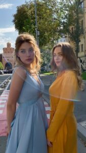 Maria Ryaboshapka Instagram - Today Ukraine celebrates National Flag Day
🇺🇦🇺🇦🇺🇦
@travinskiyyy 
@ohmylook дякую за сукню 💔
#ukraine #ukrainewar #mariariaboshapka