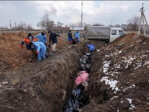 Maria Ryaboshapka Instagram - You are soulless motherfuckers, russians!

In these photos - Ukraine, my native city Mariupol, the city where I was born and raised. In these photos - the city children's hospital and mass grave.

There is no excuse for any of your actions, nor for this shameful war, nor for your silence!
I hope that total world isolation will show you that the people are responsible for their government and you can't just say "I didn't vote for putin", "I'm against the war", "it doesn't matter who I am in my passport". You will be afraid to say who you are on your passport. 

The most expensive in the world - children!
Fucking idiots, you are shooting at kindergartens and maternity hospitals, you are killing our children! Ukrainians show that they are ready to die for every child, and where are your mothers? Are they afraid to go out after losing their sons? How can you fear for yourself when children are at risk?

Your sons are inhumans and your mothers are inhumans. The word love is not available to you, no matter how much you go to church.

I have been working in India for more than a month, the work began before the war.  I will return to my country as soon as I can, I want to hug everyone I know.

Slava Ukraini! Glory to Geroes! 🇺🇦

#маріуполь #україна #standwithukraine #russionagression #saveukraine #mariupol #ukraine