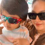 Meghana Raj Instagram – Sunglasses kinda SONday! 
#raayanrajsarja #chiranjeevisarja