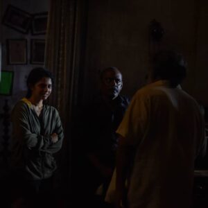 Namita Krishnamurthy Instagram - While it was completely outside of my comfort zone to play a character as layered and innocent as Mathi, I think most of my learning experience in #NovemberStory came from the powerhouse actors I had an opportunity to share screen with. @tamannaahspeaks is kind, considerate, and as bold as she is beautiful. #Pasupathy sir is probably the most intelligent artist I've had the chance to share screen with - the conversations we had during these days are those I will forever cherish. @g.m.kumar was a riot from start to finish. His zeal for life and energy was infectious on set. 

During the grueling climax sequence (which was shot over several days), it was Pasupathy sir's generous offers of mutton soup, GM's wisdom, and Tamannaah's super effective massage therapy that kept me going. Not to mention the other lovely actors I got to meet: @nish_naidu, @theferass, @itspooranesh, @pujitha_devaraju and the sweetest @janisuresh73. It was wonderful sharing this journey with all of you!

PS - Keep swiping till the end for a bonus video of @tamannaahspeaks giving me the best shoulder massage possible. 😂

Thanks to @suraj_desur_photography for patiently capturing these incredible moments!

#behindthescenes #namitakrishnamurthy #tamilwebseries #Triples
