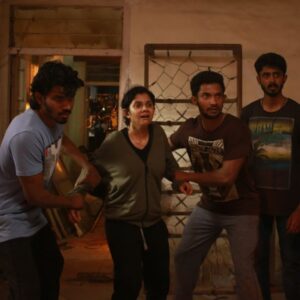 Namita Krishnamurthy Instagram - While it was completely outside of my comfort zone to play a character as layered and innocent as Mathi, I think most of my learning experience in #NovemberStory came from the powerhouse actors I had an opportunity to share screen with. @tamannaahspeaks is kind, considerate, and as bold as she is beautiful. #Pasupathy sir is probably the most intelligent artist I've had the chance to share screen with - the conversations we had during these days are those I will forever cherish. @g.m.kumar was a riot from start to finish. His zeal for life and energy was infectious on set. 

During the grueling climax sequence (which was shot over several days), it was Pasupathy sir's generous offers of mutton soup, GM's wisdom, and Tamannaah's super effective massage therapy that kept me going. Not to mention the other lovely actors I got to meet: @nish_naidu, @theferass, @itspooranesh, @pujitha_devaraju and the sweetest @janisuresh73. It was wonderful sharing this journey with all of you!

PS - Keep swiping till the end for a bonus video of @tamannaahspeaks giving me the best shoulder massage possible. 😂

Thanks to @suraj_desur_photography for patiently capturing these incredible moments!

#behindthescenes #namitakrishnamurthy #tamilwebseries #Triples