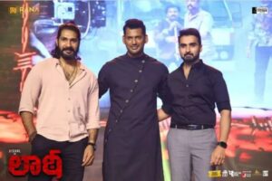 Nandha Durairaj Instagram - Happy faces indeed💫

Stills from @actorvishalofficial #Laatti song launch event 

A @itsyuvan musical

@rana_productions_ @nandaa_actor @actorramana_official @dir_vinothkumar @thesunainaa @balasubramaniem_dop @bala_dop @peterheinoffl @srikanth_nb @harikr_official @ursvamsishekar @ticketfactoryoffl #Vishal