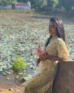 Pavani Gangireddy Instagram - #auroville #lotus #lotusflower