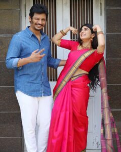 Pragya Nagra Instagram - #VaralaruMukkiyam promotions today🔥

@actorjiiva ❤️

Outfit @dimahfashion @faridabanu.h 🥰❤️

Makeup & Hair @teamdiamondartistry @salomirdiamond ❤️

PC @sat_narain🥰
@shotsbyuv

Enjoyable family entertainer is releasing in 6 days. 

#VaralaruMukkiyam from Dec 9th. 

@supergoodfilms @actorjiiva #Santhoshrajan @kashmiraofficial @pragyanagra @aadhirai_soundararajan
#KSRavikumar @shivashahra_official @tsk_actor @kali_rajkumar @shaanrahman @sakthi_saravanan @srikanth_nb @vasukibhaskar @saregamatamil @donechannel1 @ctcmediaboy

#kollywood #tamil #tollywood #tamilcinema #thalapathy #bollywood #love #tamilactress #vijay #thala #kerala #tamilmemes #trending #tamilsong #mollywood #kollywoodcinema #tamilbgm #samantha #nayanthara #dhanush #kollywoodactress #tamilsongs #actress #tamilstatus #rashmikamandanna #tamilmovie #chennai