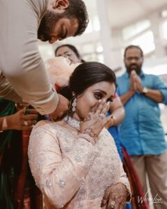 Roshna Ann Roy Instagram - When you have waited forever for this moment, happy tears are bound to happen! .
Shot by: @sainu_whiteline
@_whitelinephotography_

❤️ @kichutellus ❤️

Blessed moment !!!!!!

 #wedding #happiness #happy2020 #grateful #thankyougod  #manifestations #blessed #28.11.20