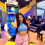 Roshni Walia Instagram - Let’s play a game 💙 . . . . . #arcade #roshniwalia #tickets #candid #letsplay #games #outfit #fit #mumbai #ootd #potd #instagram ✨🔚 India