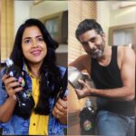 Sameera Reddy Instagram - Uff🔥Vim Black has this effect on men?? Wow !!! What a phenomenal way of getting men into the kitchen and owning chores! A beautiful prank of a good black new packaging with the same yellow Vim inside actually! Come on ladies let’s see what effect Vim Black has on your home! Head over to @vimindia to know more. #VimBlack #OwnYourChores #LiquidTohSameHai