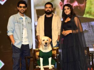 Sangeetha Sringeri Instagram - Hyderabad ✅  Thank You so much @ranadaggubati Sir for presenting Charlie in the most beautiful way in hyderabad 
Thank you for all the love and support!
 
@rakshitshetty @kiranraj_k @rajbshetty @nobinpaul @pratheek_darkbirdfilms  @arvindskash @dk9pramod @paramvah_studios @sureshproductions @joe_elize_joy ❤️