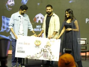 Sangeetha Sringeri Instagram - Hyderabad ✅  Thank You so much @ranadaggubati Sir for presenting Charlie in the most beautiful way in hyderabad 
Thank you for all the love and support!
 
@rakshitshetty @kiranraj_k @rajbshetty @nobinpaul @pratheek_darkbirdfilms  @arvindskash @dk9pramod @paramvah_studios @sureshproductions @joe_elize_joy ❤️