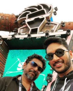 Sathish Krishnan Instagram - My fav selfie with @pradeepmilroy @anirudhofficial ❤️ #rockstaronhotstar , sathish with rockstar n Hotstar :)