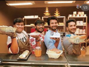 Sathish Krishnan Instagram - Bakery boys . #PRINCE @pranksterrahul_official  #finallybharath @sivakarthikeyan . See you on dewali .