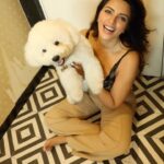 Shama Sikander Instagram - You have changed my life completely since the moment you stepped your first foot in our home my baby #casper …. You are a true blessing and I can’t be grateful enough for you….🧿🧿🙏🏻🙏🏻😇😇😇 #iloveyou #iloveyousomuch #myfurrybaby #mypuppy #whitefurpuppy #bitchonfrise #myfirst #puppy #puppylove ♥️😇