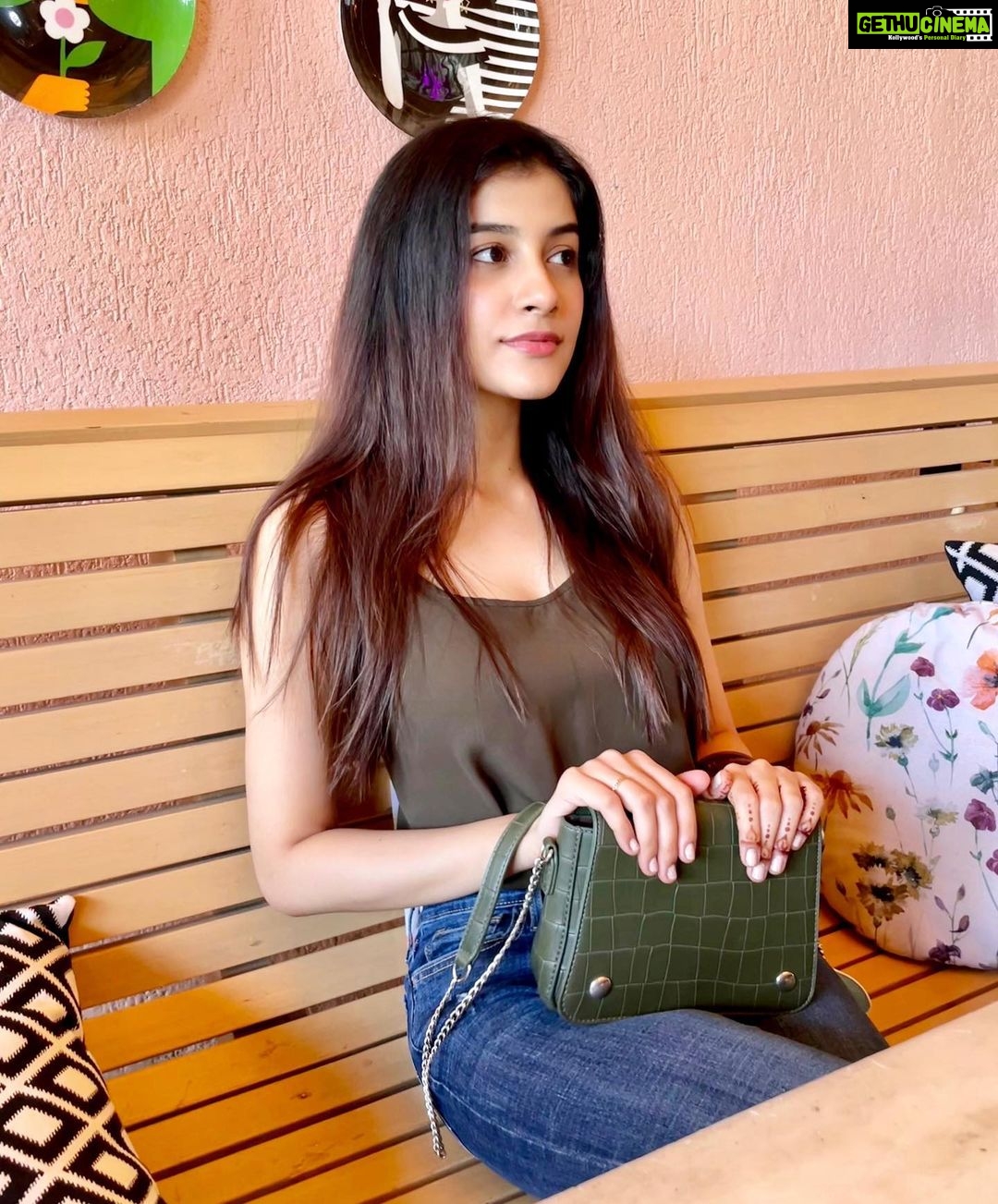 Simran Sharma Instagram – Today at lunch my seat was a swing and it ...