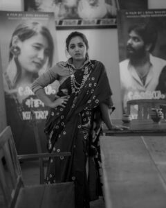 Sneha Babu Instagram - The eye should learn to listen before it looks.
Photo Credit:- @sathyan_rajan 
Styling and MUA:- @ashif_marakkar 
Saree:- @kathirlooms 
Accessories:- @colourvine_by_apz 
#beauty #elegance #eyes #instagram