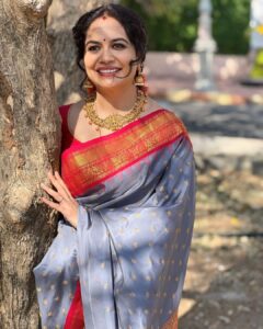Sunitha Upadrashta Instagram - When your bestie captures your best look, it will be the best moment😍 Thank you @annapurnatalluri 🤗❤️