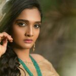 Surabhi Santosh Instagram – Only when we have been lost in the depths of our minds do we begin to discover our true selves and yet, only a few do it because it takes a brave-heart to venture into the woods. .
Photography @rajeesh_tk 
Styling and design 
@zoya__joy 
Makeup @swathi.jagannath.1 .
.
#IntotheWoods #conceptphotography #lostandfound #tobefound #nature #warmth #goldish