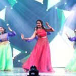 Surabhi Santosh Instagram - The job of feet is walking, but their hobby is dancing💕 #asiavisionawards #dancinglikenotomorrow 🔅Outfit:@vedhikafashion 🔅MUA:@fashionistas_bioscope 🔅Styling:@kavithasantosh29 Global Village