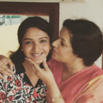 Surabhi Santosh Instagram - #mymamabear #sweetheart #jayamenon #shoottimes #kuttanadanmarpappa