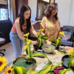 Zoya Afroz Instagram - Beautiful and minimalist, the traditional Japanese art of ikebana 💛 —— 🌼🌼🌼 —— The origins of ikebana go back to the introduction of Buddhism in Japan. It was customary to offer flowers to the Buddha. Zen Buddhism is the source of this complex and codified art where the human being, in total harmony with nature, must create an object of contemplation in accordance with his state of mind. —— 🌼🌼🌼 —— This is my first freestyle Ikebana creation at The Bombay Sogetsu School with the help and guidance of @renusaraf ma’am. I have totally fallen in love with this art form since I have stated. It is truly relaxing and meditative. #ikebana #ikebanasogetsu #sogetsuschool @mumbaisogetsu @renusaraf #thebombaysogetsuschool #japan #india #culture #art #japanesefloralart @glamanandsupermodelindia @missinternationalofficial