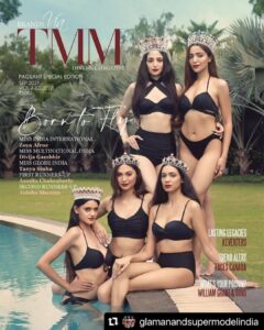 Zoya Afroz Instagram - First cover as Miss India International 2021👑✨

#Repost @glamanandsupermodelindia with @make_repost
・・・
The TMM cover with Glamanand Supermodel India 2021 Winners is finally out. 

We thank @tmmindia and Editor-in-chief @kartikyaofficial for coming up with this wonderful cover.

Magazine @tmmindia
Editor in Chief & Interview by @kartikyaofficial
CEO @faraz0511
Cover designed by @mukulrajofficial
Photographer @pauldavidmartinphotography
National Director 
@iamnikhilanand 
Glamanand Supermodel India 2021 Winners.
Miss International India @zoyaafroz
Miss Multinational India @gambhirdivija
Miss Globe India @tanyasinha_official 
First Runners-up @a.s.m.i.t.a
Second Runners-up @theanishasharma
Location @atrio_newdelhi
Mua @_the_blank_canvas_

#glamanandsupermodelindia #Glamanand
#glamanandsupermodelindia2021 #missindia
#missindia2021 #missindiainternational
#missinternational #missmultinational
#missglobeinternational 
#tmmindia #thnkmktmagazine #TMMIndia
#coverstar #magazinecover