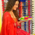 Aalisha Panwar Instagram - Happy Diwali..🪔🙏❤️ . . . . Wearing- @neerusindia Jewellery- @adan_creation_ Styled- @nehaadhvikmahajan