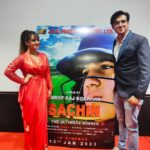 Aalisha Panwar Instagram - #SachinTheUltimateWinner #premierenight #hindifeaturefilm #DoWatch Releasing tomorrow 13th Jan in ur nearby theatres .. congrats n all da the best to the team .. ❤️